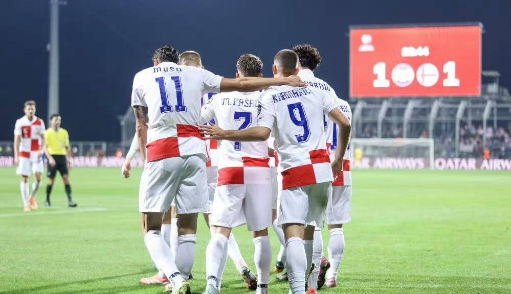 克罗地亚国家队在比赛中大获全胜
